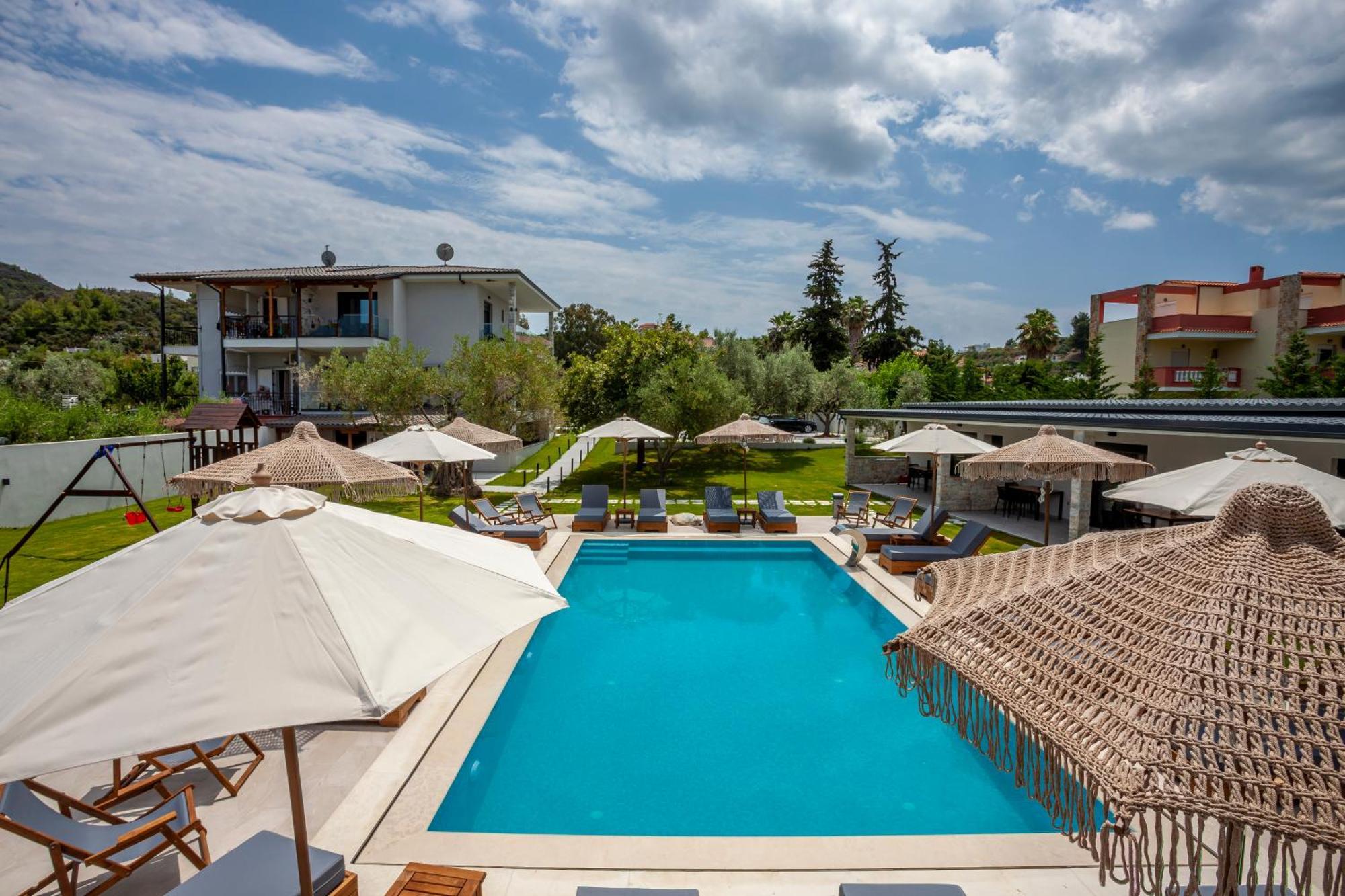 Olia Seaside Residence 120M From The Beach Pefkochori Exterior foto